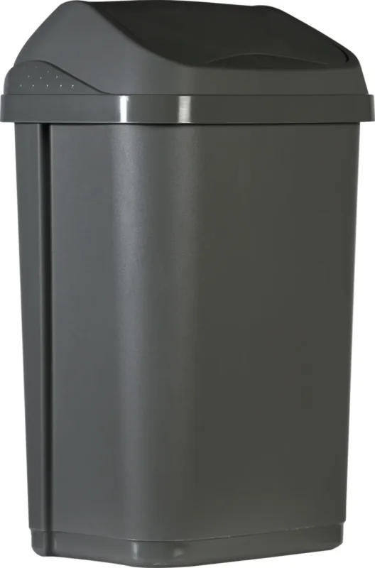 Poubelle plastique 25 L gris Probbax Promotion Saisonnière