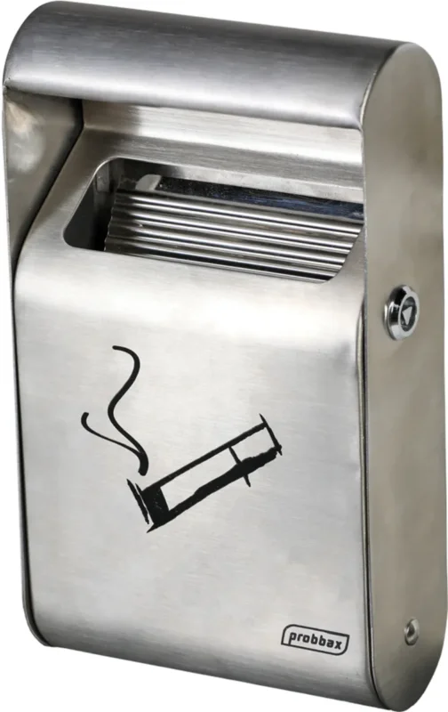 Top Vente Cendrier mural inox 15 cm x 25 cm Probbax