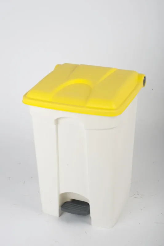 Collecteur à pédale plastique 45 L jaune Probbax Meilleure Vente
