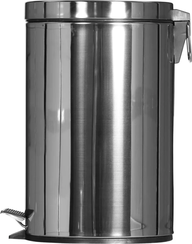 Collecteur à pédale inox 20 L argent Probbax Expédié Aujourd’hui