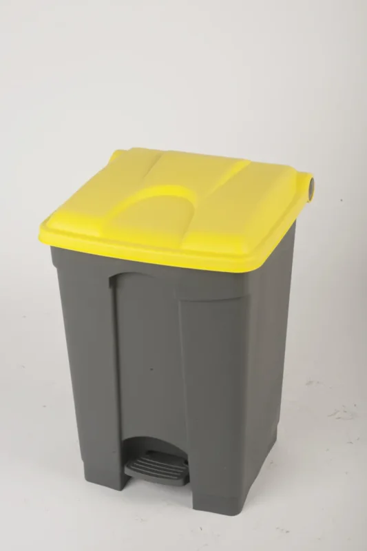 Collecteur à pédale plastique 45 L gris Probbax Retour Gratuit