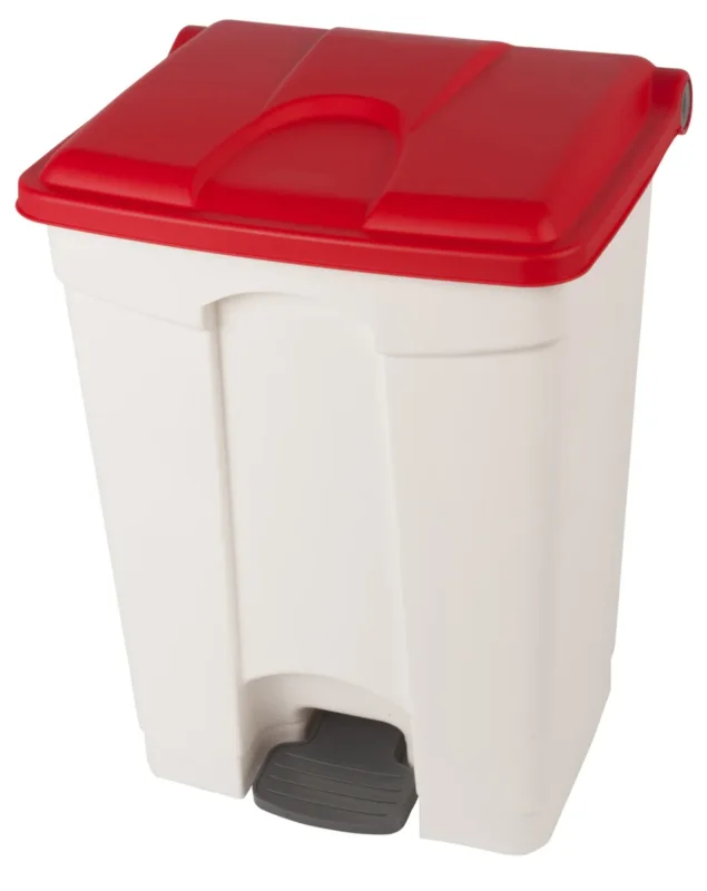 Collecteur à pédale plastique 70 L blanc Probbax Livraison Gratuite