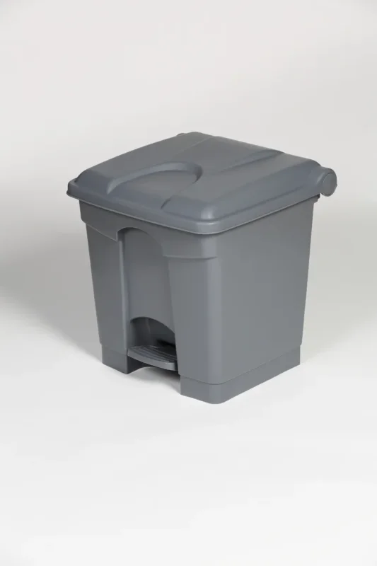 Collecteur à pédale plastique 30 L gris Probbax Retour Gratuit