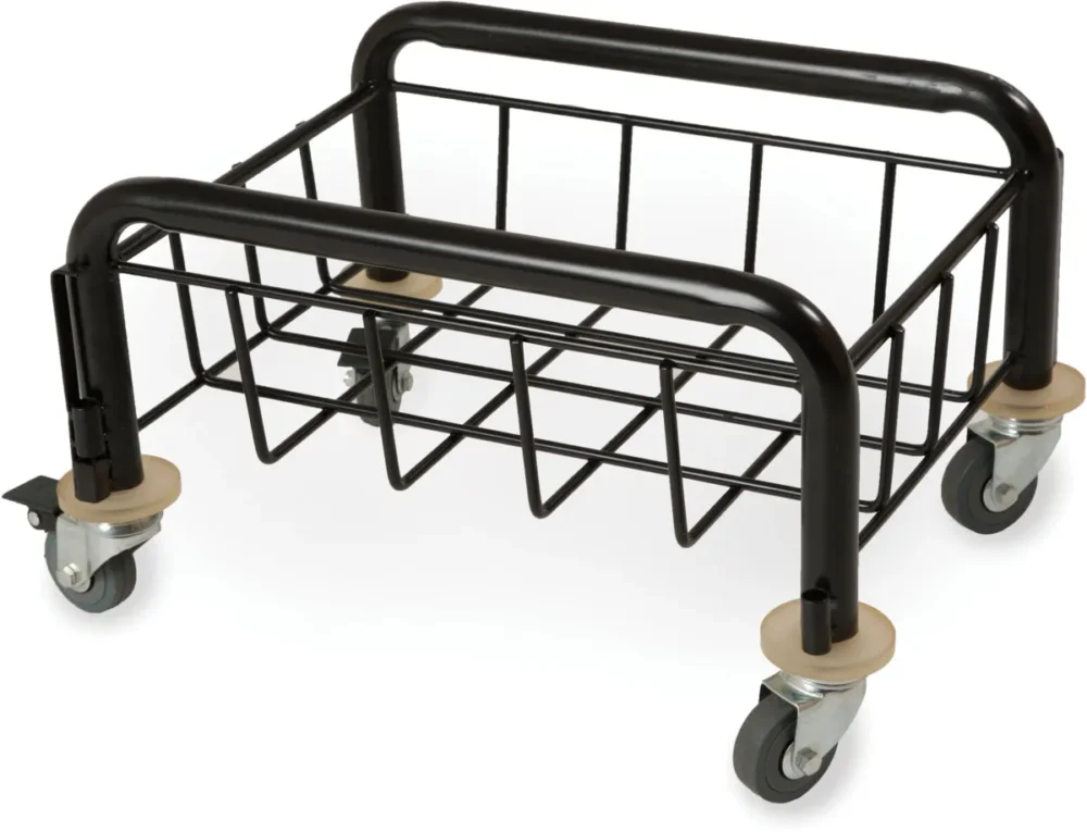 Expédié Aujourd’hui Chariot pour collecteur 60/80 L acier noir Probbax