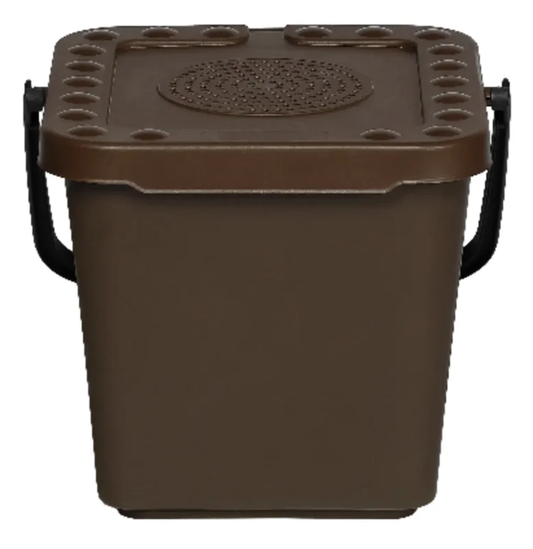 Meilleur Choix Seau à compost plastique 7 L marron Probbax