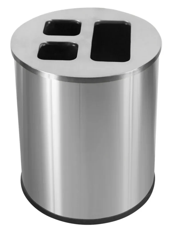 Haute Qualité Collecteur tri inox 40 L argent Probbax