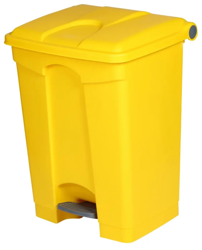 Prix Bas Collecteur à pédale plastique 70 L jaune Probbax