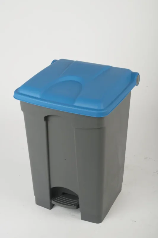 Authentique Collecteur à pédale plastique 45 L gris Probbax