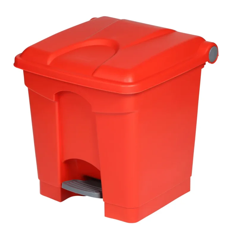 Meilleur Choix Collecteur à pédale plastique 30 L rouge Probbax