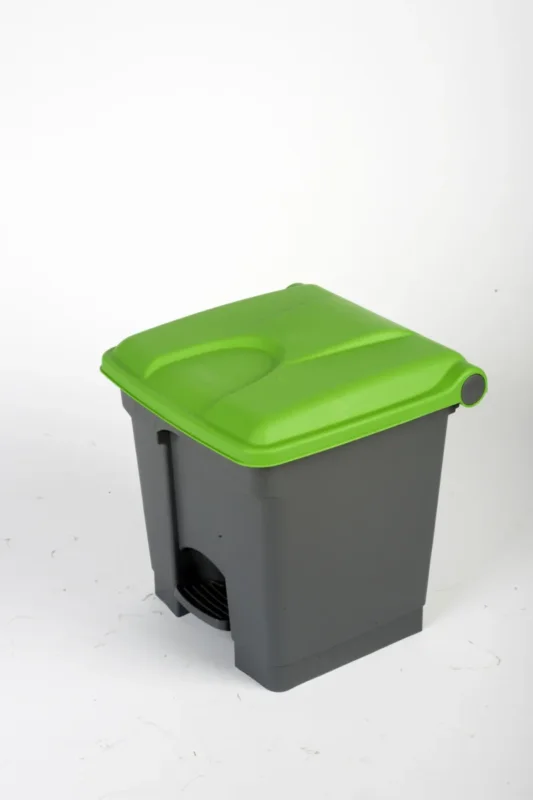 Petit Prix Collecteur à pédale plastique 30 L gris Probbax