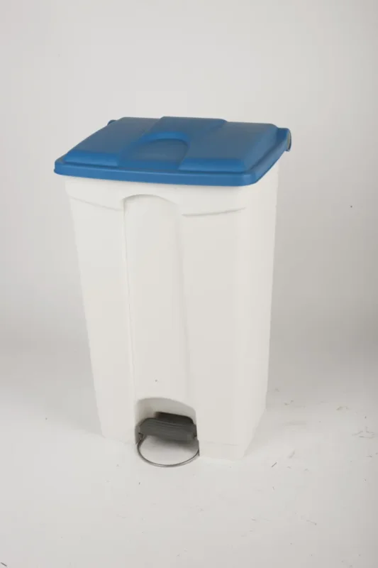 Collecteur à pédale plastique 90 L bleu Probbax Acheter Direct