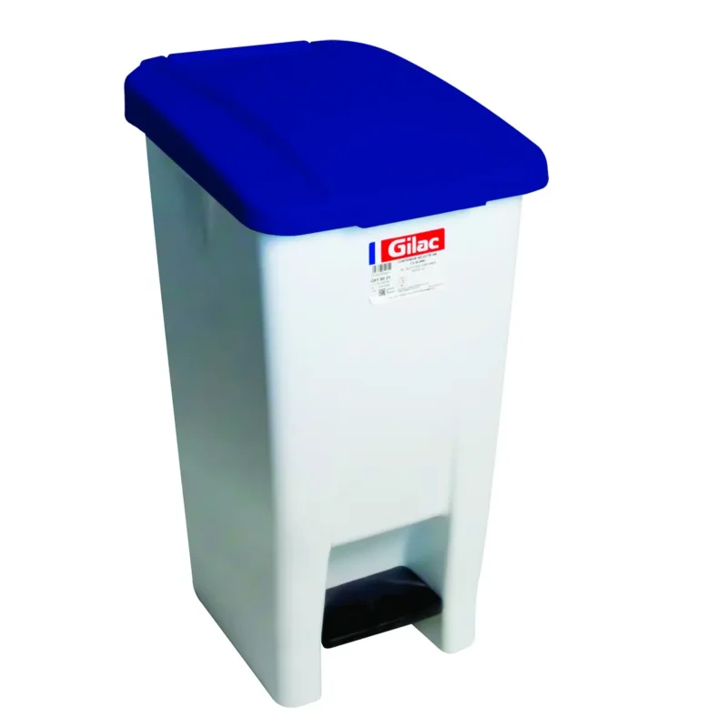 Prix Réduit Collecteur à pédale plastique 60 L blanc Gilac
