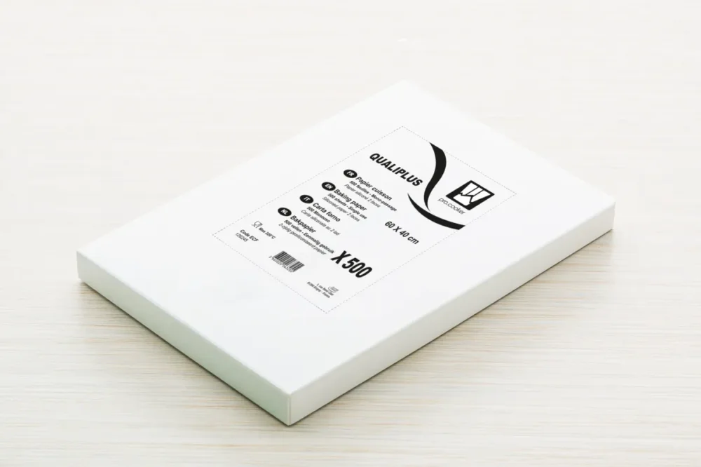 Papier cuisson simple face papier blanc 53x32,5 cm Pro.cooker (500 pièces) Bon Plan