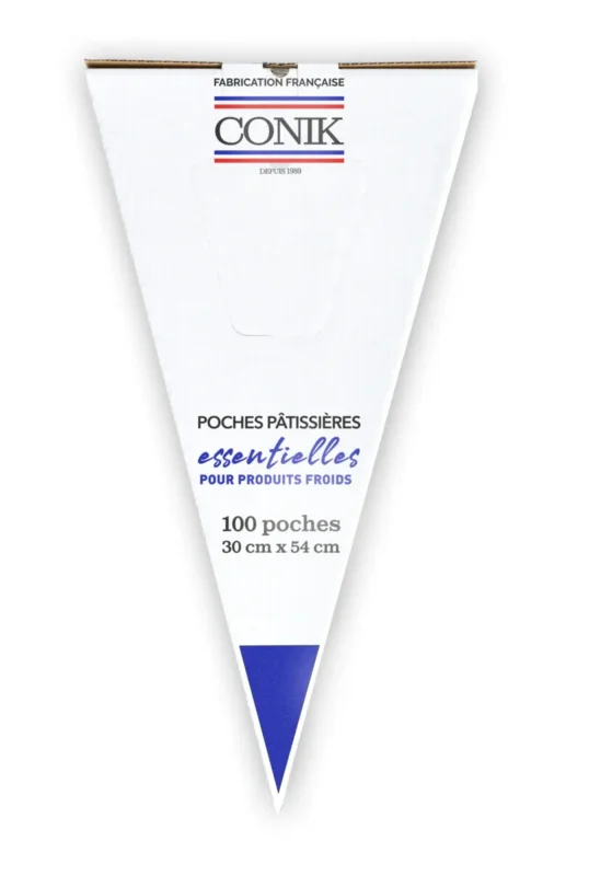Poche pâtissière triangulaire transparent 54x30 cm (100 pièces) Expédition Rapide
