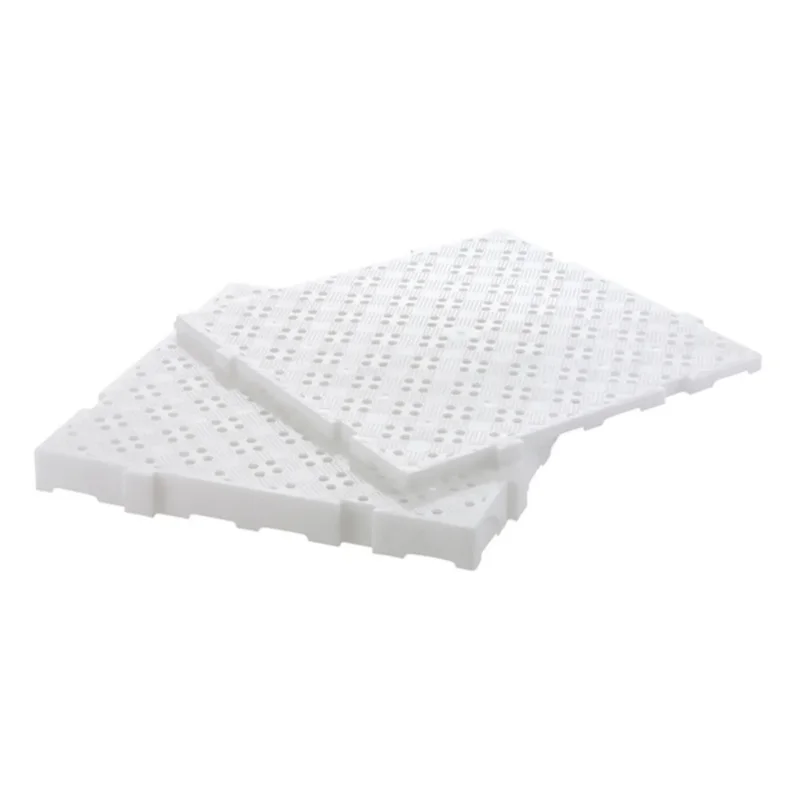 Must-Have Caillebotis carré blanc plastique 50x50x2,2 cm Gilac