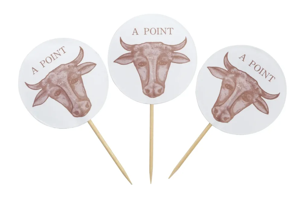 Seulement Aujourd’hui Piques à steak "à point" 6,5 cm Earth Essentials (100 pièces)