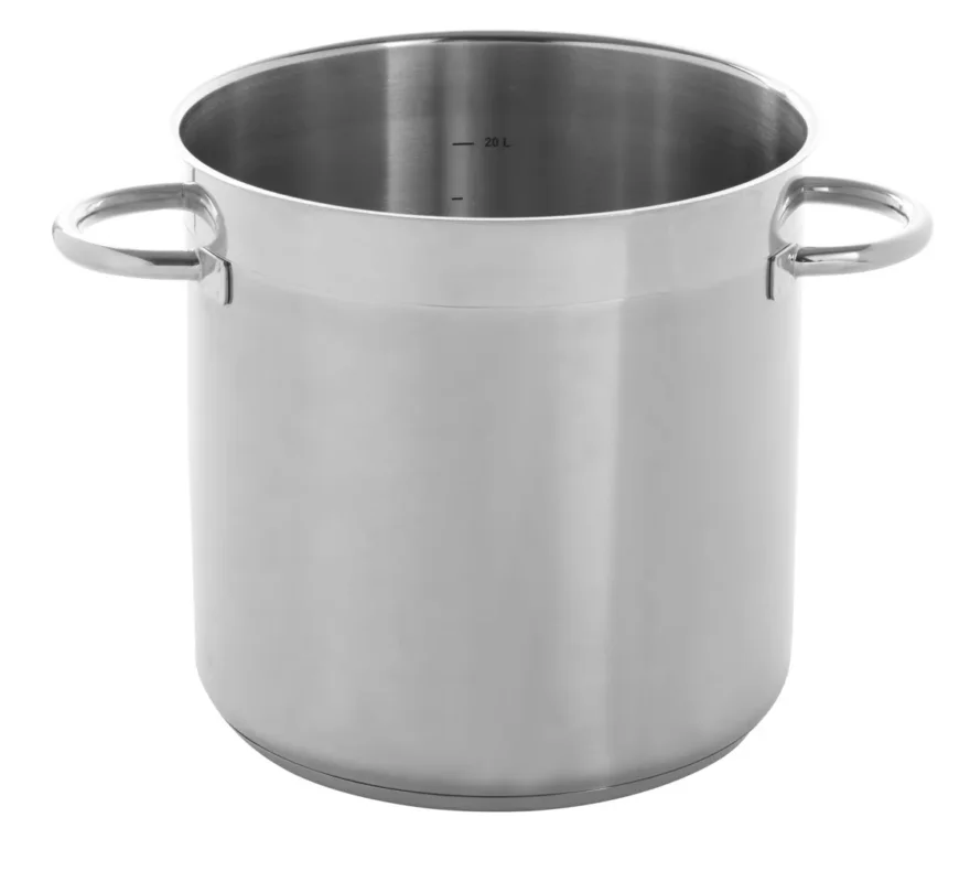 Retour Gratuit Marmite inox Sans revêtement Sans couvercle Ø 28 cm 28 cm 17 L Qualiplus Pro.cooker
