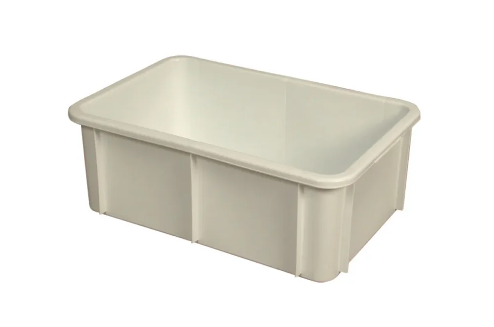 Populaire Bac gerbable Sans couvercle blanc plastique 60x40x21,7 cm 35 L fond plein parois pleines Gilac