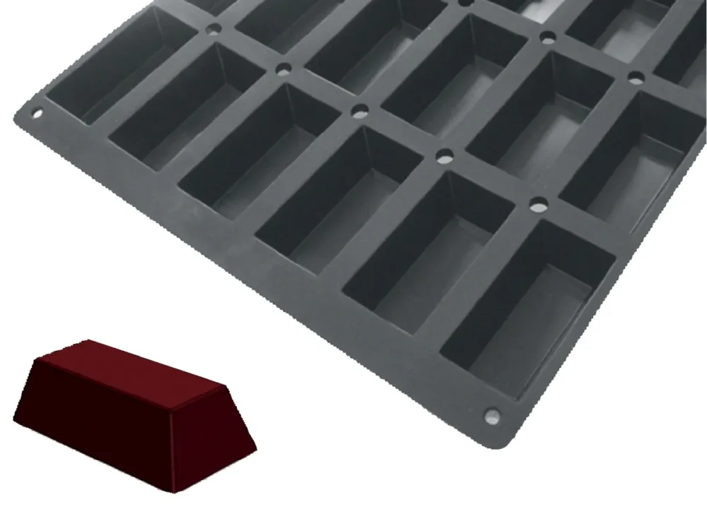 Plaque 20 mini cakes silicone GN 1/1 53x32,5x3 cm Moulflex Pro De Buyer Commander Vite