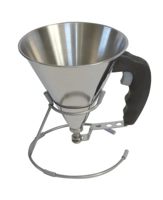 Produit De Marque Entonnoir à piston inox Ø 15 cm 15,5 cm 0,8 L De Buyer