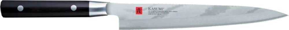 Couteau yanagiba 21 cm acier bois compressé unie Kasumi Damas Kasumi Marque