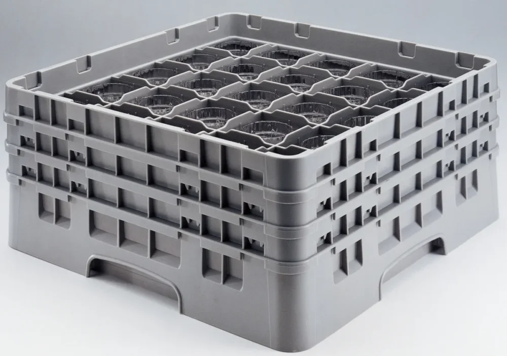 Prix Choc Casier de lavage 36 compartiments 50x50x18,4 cm 7,2 cm 15,2 cm Camrack Cambro