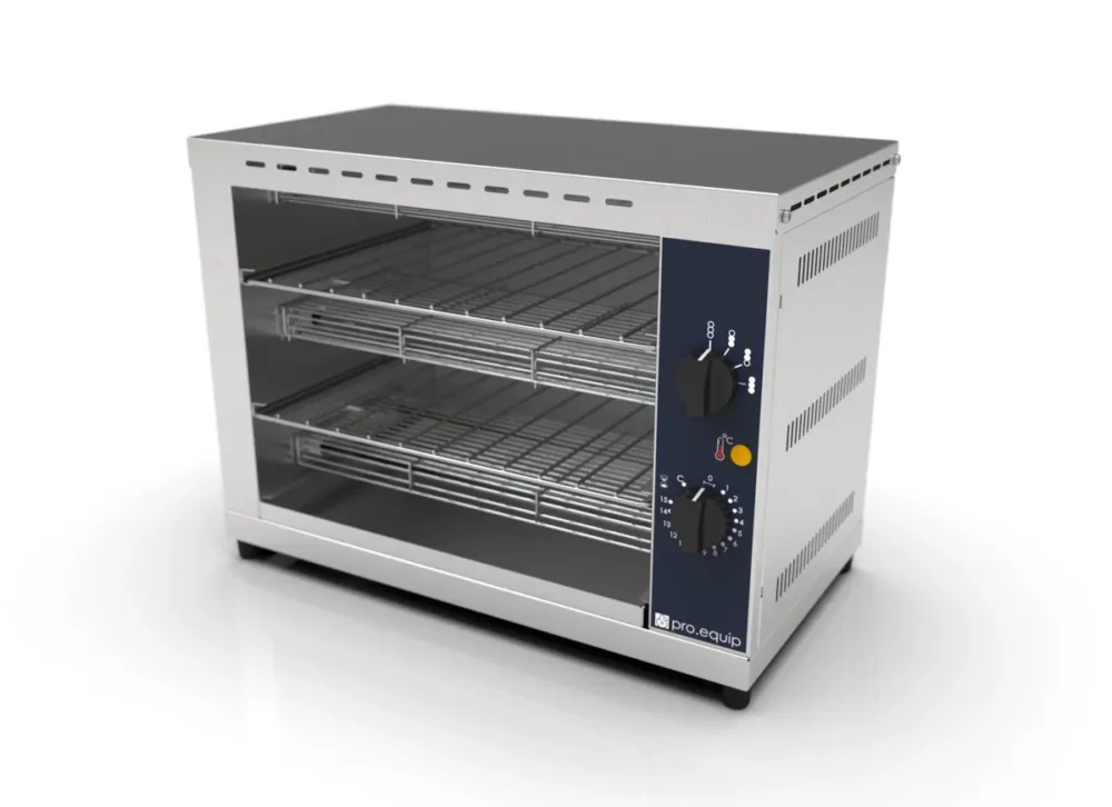 Dernier Modèle Toaster 2 niveaux argent 230v 300 unités/h Pro.equip