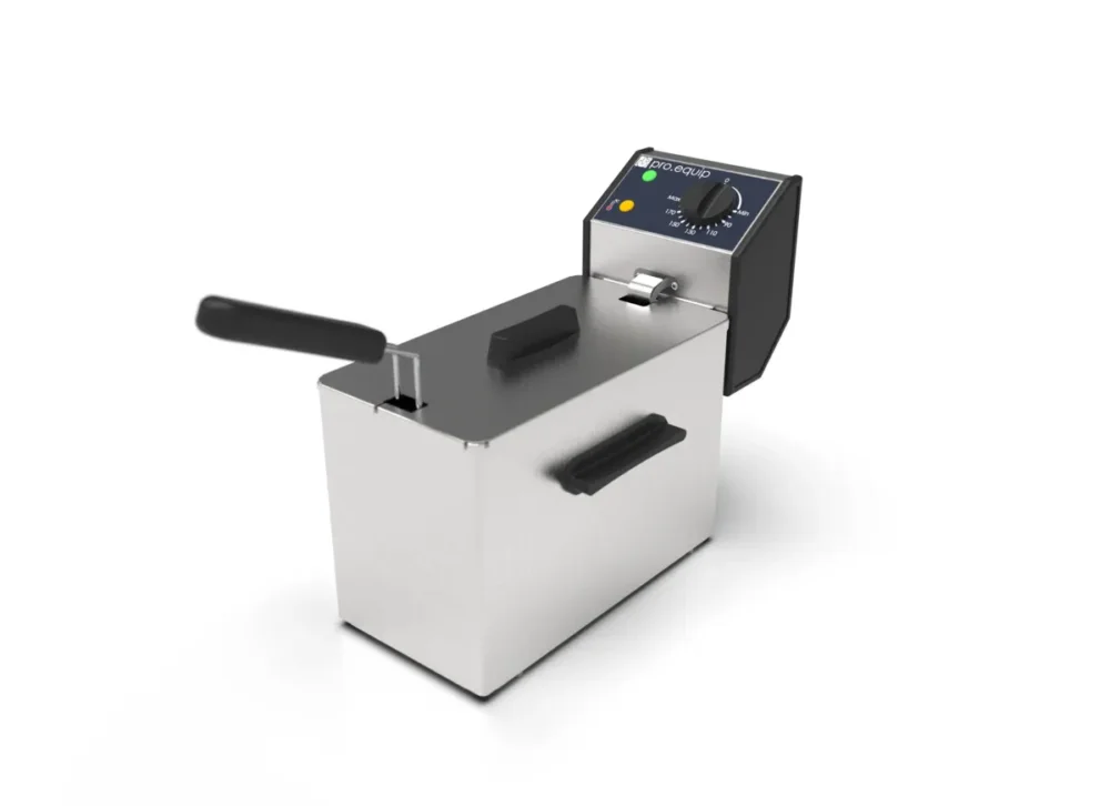 Expédié Aujourd’hui Friteuse sans robinet argent 230v 5 L Pro.equip