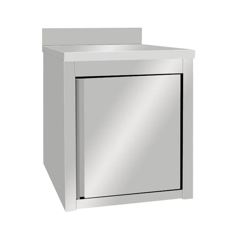 Meilleure Vente Meuble bas inox 60 cm x 85 cm Avec dosseret Avec étagère Proinox