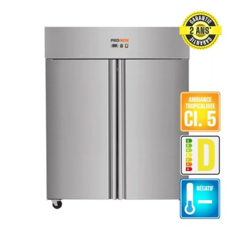 Armoire de congélation 2 portes froid négatif 1400 L 3 niveaux Proinox Remise