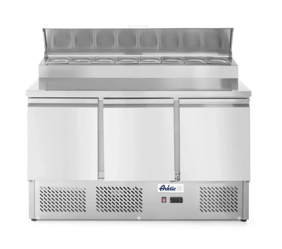 Saladette 3p 380l vitrine surelevee 380 L 3 compartiments Hendi Livraison Express