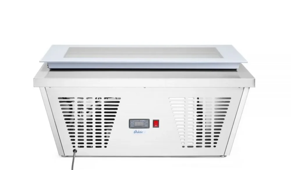 Vitrine creme glacee 4x5l argent froid négatif 20 L 4 niveaux Hendi Offre Exclusive