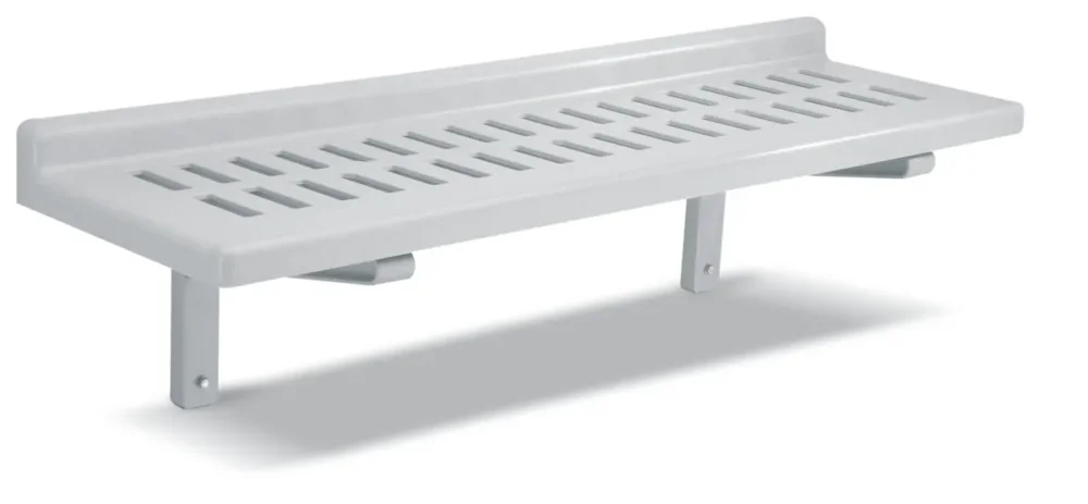 Nouveauté Kit étagère à claire-voie plastique 91x36x34 cm 1 niveaux Avec dosseret 68 kg Cambro
