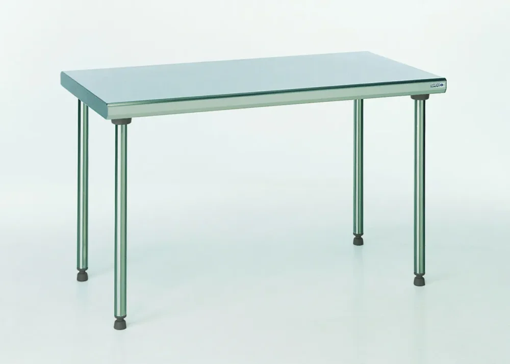 Table inox 100x70x90 cm Sans dosseret Sans étagère Tournus Retour Gratuit