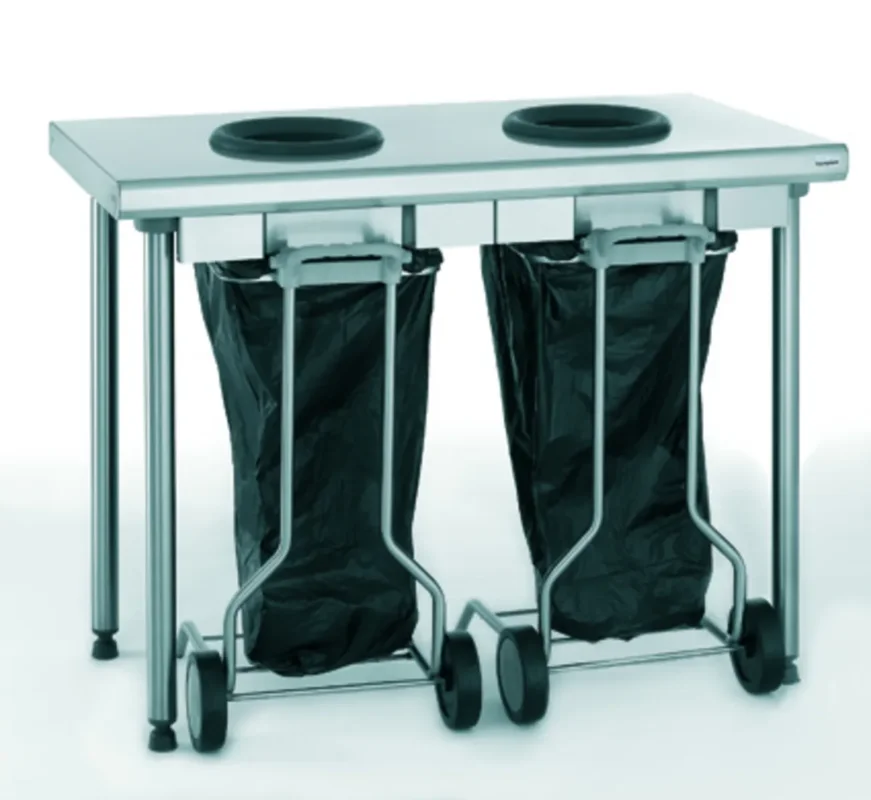 Table de pré-tri 2 trous inox 120x60x90 cm Sans dosseret Sans étagère Tournus Solde
