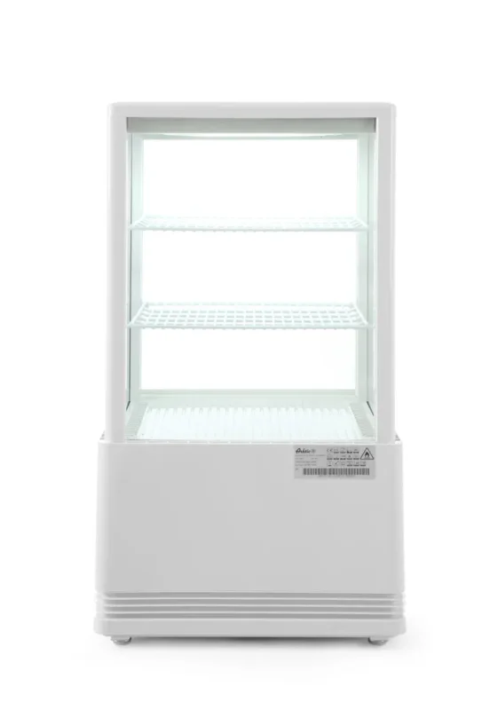 Vitrine refrig 58l blanc blanc froid positif 58 L 3 niveaux Hendi Offre Du Jour