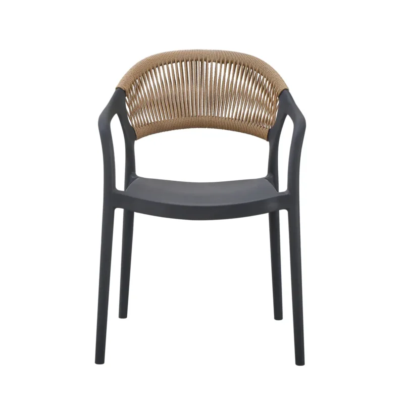 Fauteuil d'extérieur gris anthracite 79x56x54 cm Rotterdam Flexmob Bon Marché