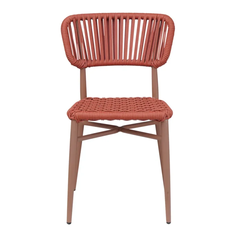 Chaise d'extérieur terracotta 77x47x55 cm Marbella Flexmob Réduction
