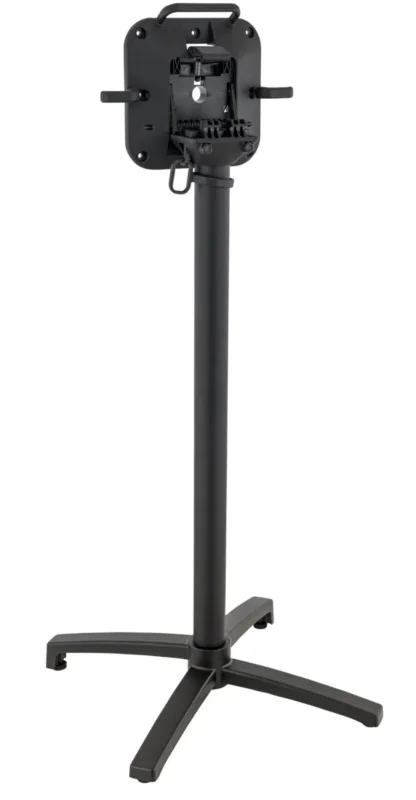 Paiement Sécurisé Pied de table de bar avec sytème pliant d'extérieur noir Modena Flexmob