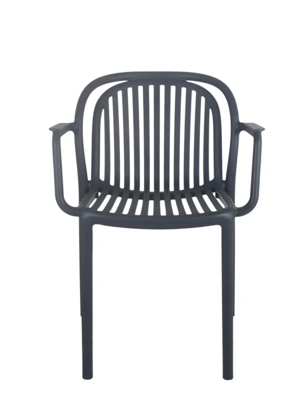 Promotion Fauteuil de terrasse gris anthracite 78x57x57 cm Jeddah Flexmob
