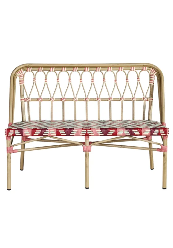 Banquette d'extérieur 84,5x118x57,5 cm Magenta Flexmob Jusqu’à Épuisement Des Stocks