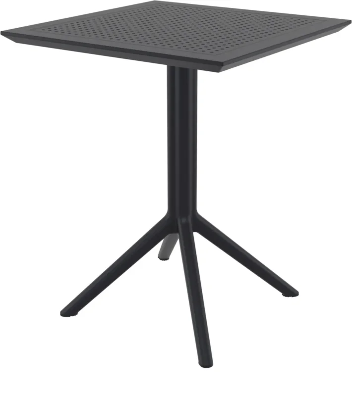 Table de terrasse carré noir 74x60x60 cm Kys Flexmob Jusqu’à Épuisement Des Stocks