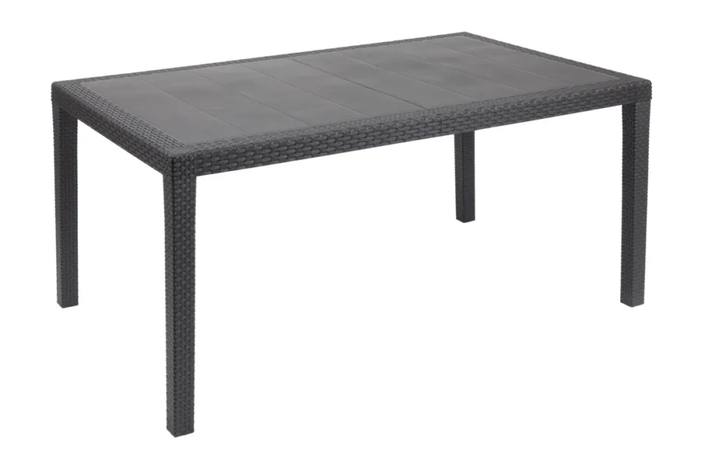 Table d'extérieur gris anthracite Retour Gratuit