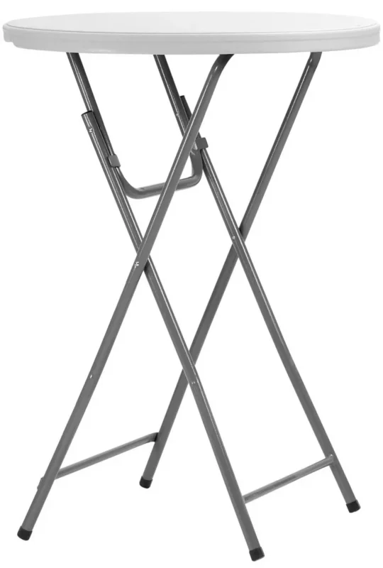 Commander Maintenant Table pliante blanc Ø 81 cm 110x81 cm Cocktail Flexmob