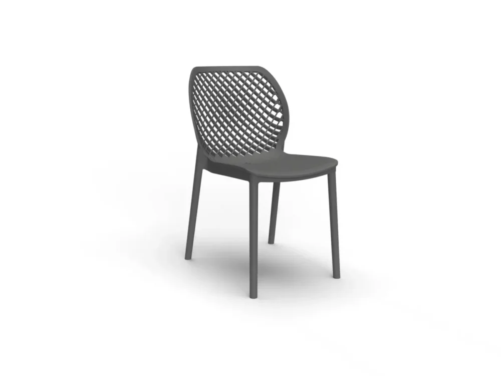 Chaise d'extérieur gris graphite Usine Directe