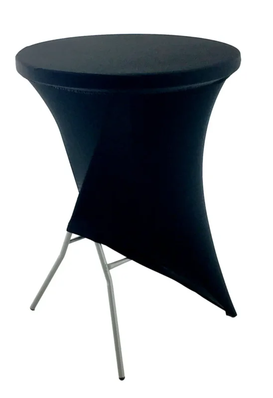 Pack 1 table COCKTAIL et 1 nappe OSAKA noir Pack Flexmob Achat Immédiat