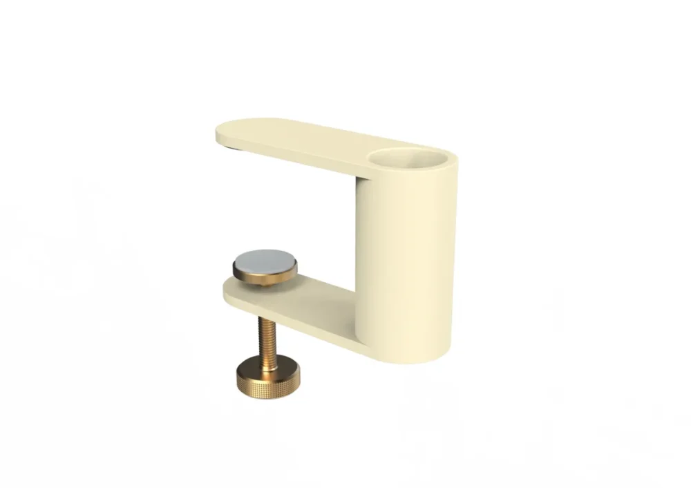 Fixation lampadaire led nomade sur parasol ou table ivoire 12x4x8 cm Paranocta Promotion