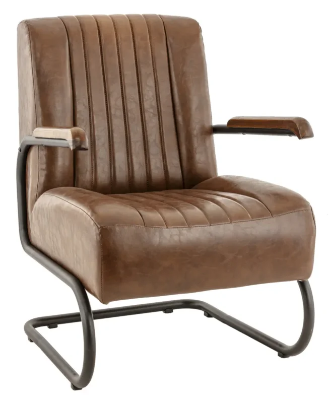 Fauteuil marron 91x65x78 cm Brixton Flexmob Meilleure Vente