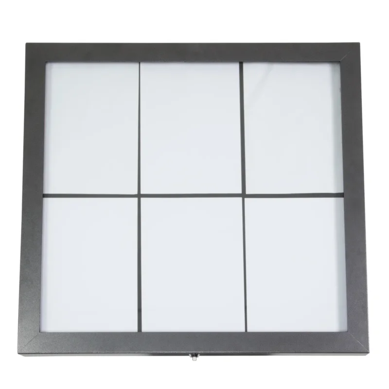 Porte-menu lumineux rectangulaire gris 6 pages led Securit Populaire