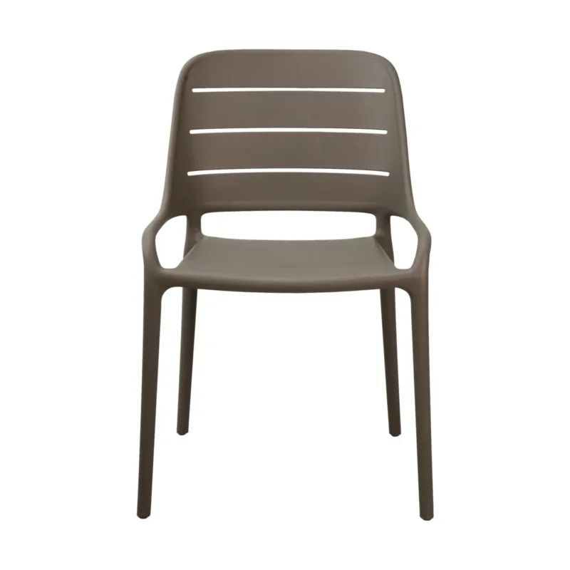 Chaise d'extérieur taupe 82x53x52 cm Foggia Flexmob Satisfait Ou Remboursé